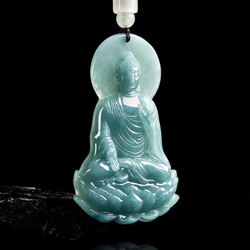 Luxury Gifts Jewelry & Watches Namfleg Mostar - Kalung Liontin Buddha Giok Burma Alami