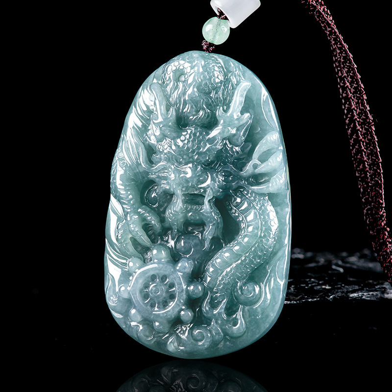 Necklace Pendant - Kalung Liontin Naga Giok Burma Batu