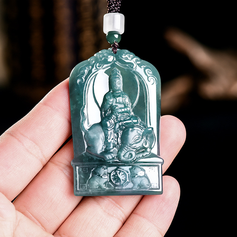 Luxury Gifts Jewelry & Watches Namfleg Mostar - Kalung Liontin Guanyin Giok Burma Alami
