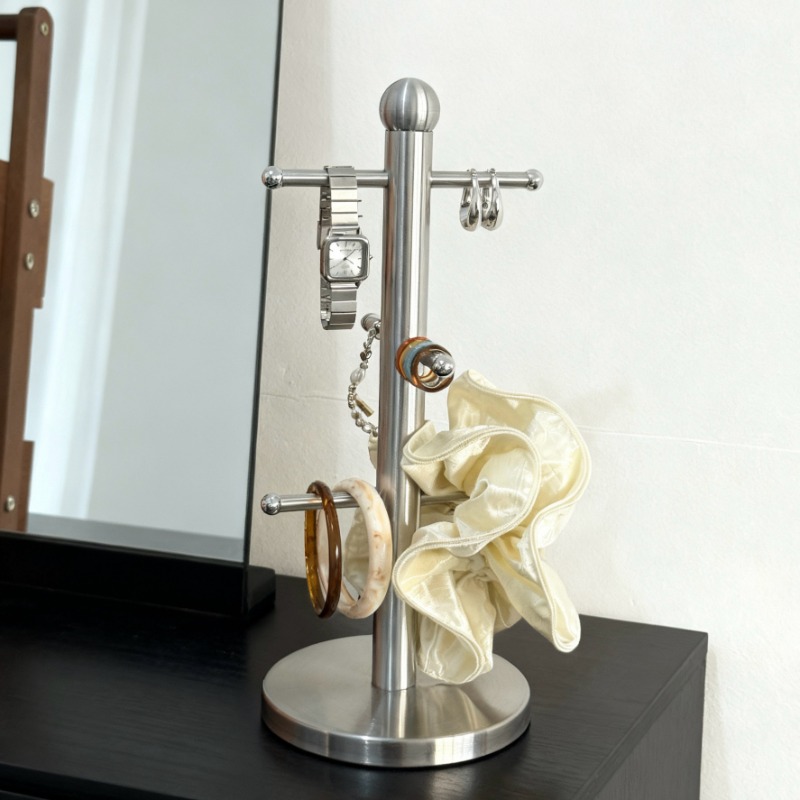 Jewelry And Watches Stores - Rak Perhiasan Stainless Steel untuk Meja