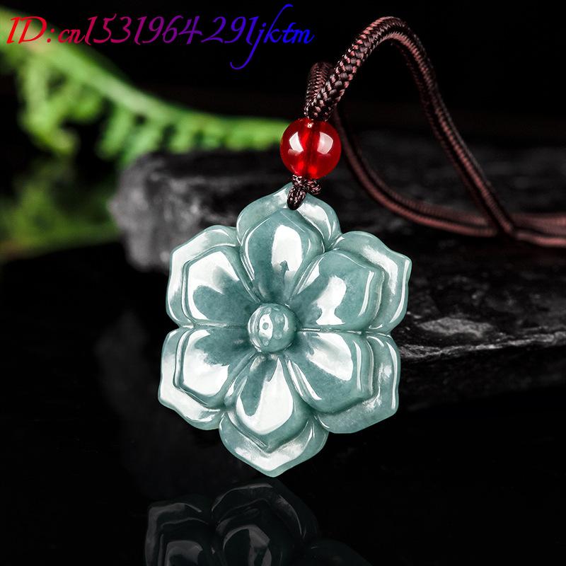 Kalung Liontin Bunga Giok Burm - Necklace Pendant ulasan dan harga