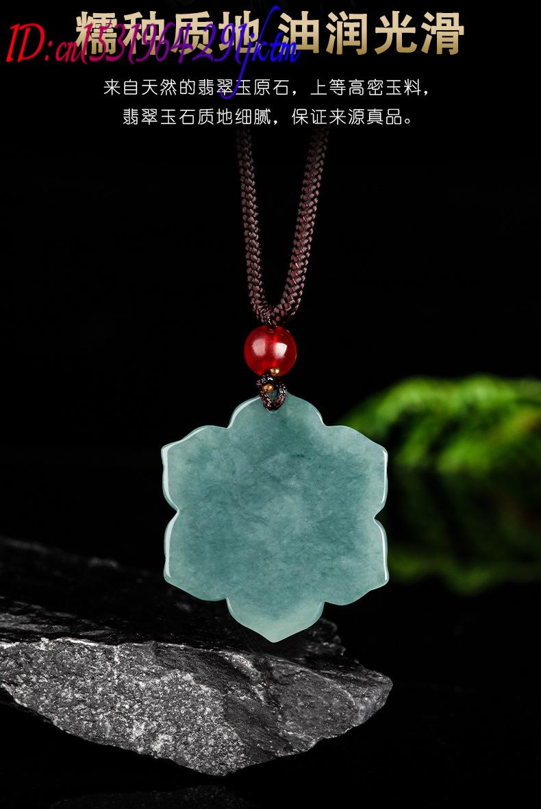 Kalung Liontin Bunga Giok Burm - Necklace Pendant ulasan dan harga