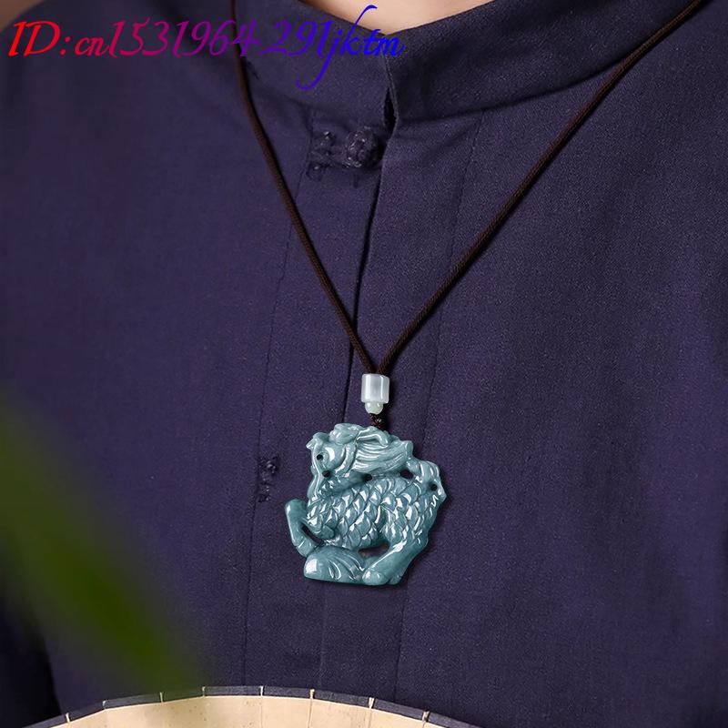 Kalung Liontin Kylin Giok Burm - Necklace Pendant ulasan dan harga