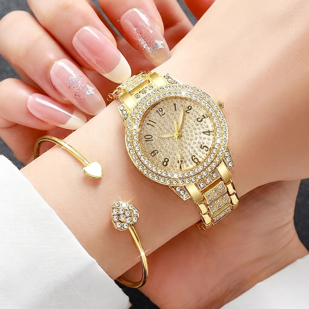 6PCS Set Perhiasan Jam Tangan  - Jewelry Watches For Ladies ulasan dan harga