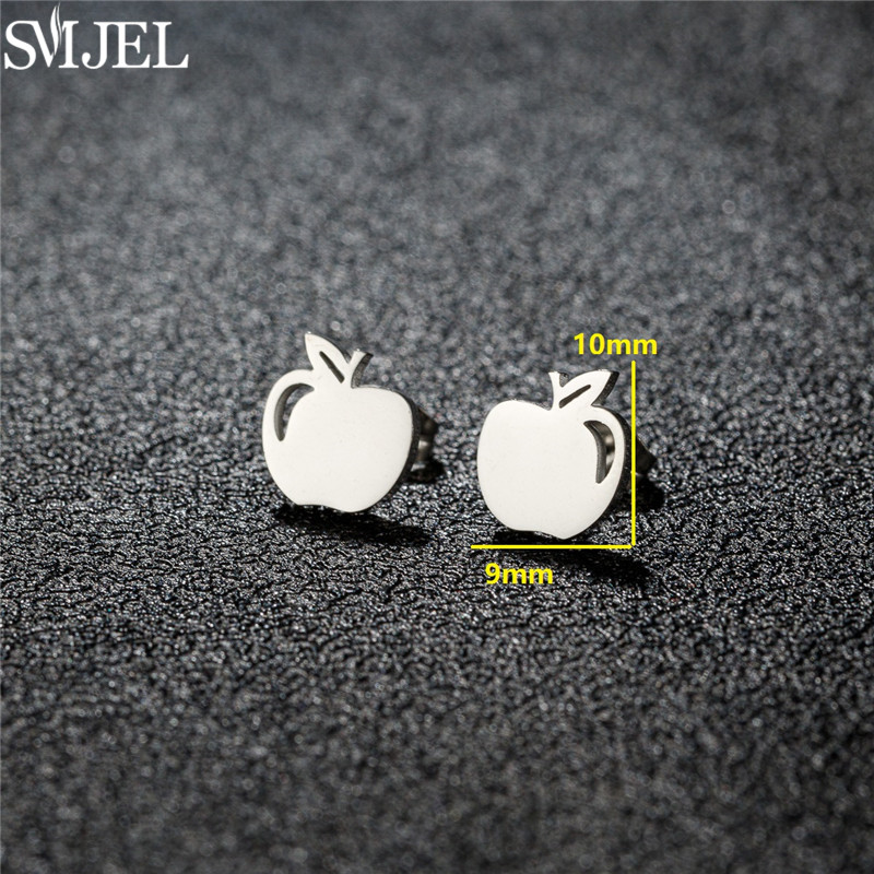 Anting Kancing Apel Baja Tahan - Eve Jewelry & Watches Distribuidor Oficial Rolex ulasan dan harga