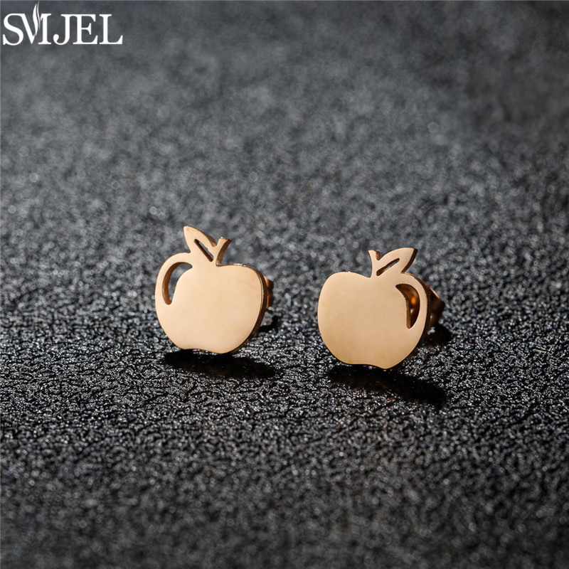 Anting Kancing Apel Baja Tahan - Eve Jewelry & Watches Distribuidor Oficial Rolex ulasan dan harga