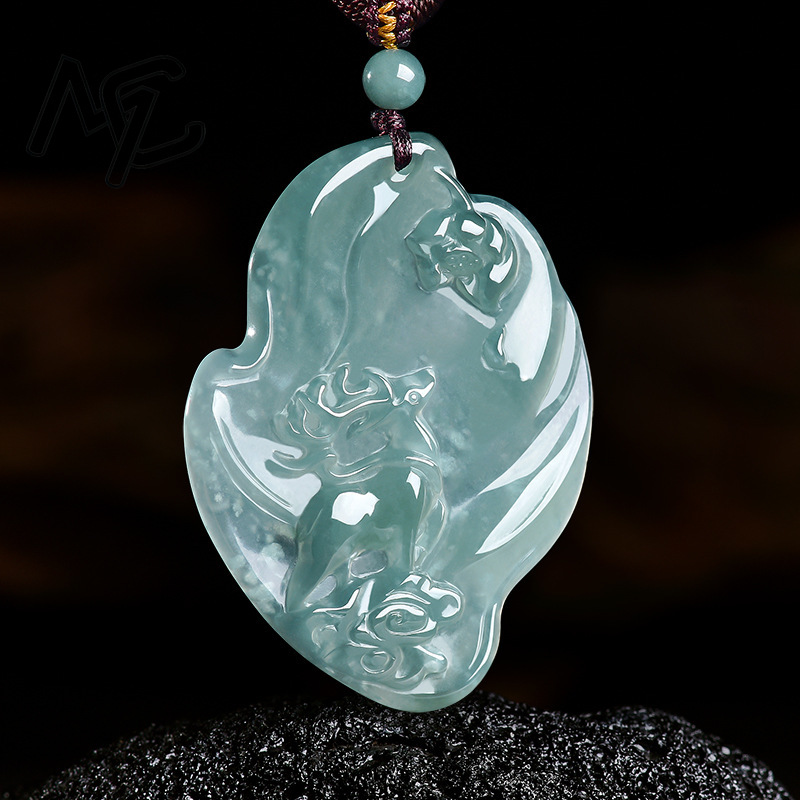 Kalung Liontin Rusa Sika Biru  - Necklace Pendant ulasan dan harga