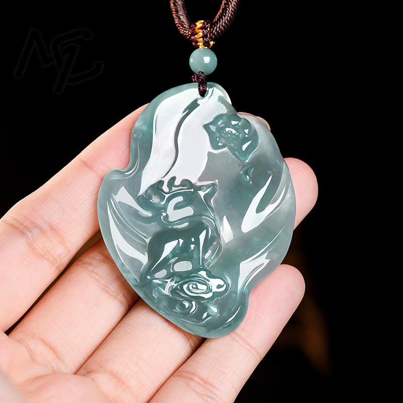 Kalung Liontin Rusa Sika Biru  - Necklace Pendant ulasan dan harga