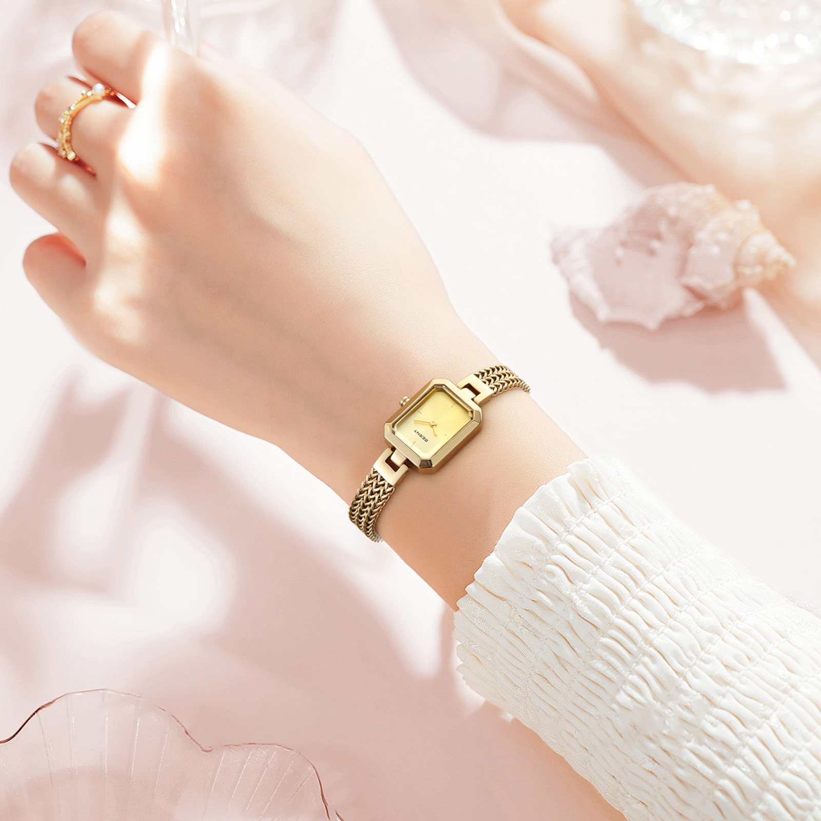 BERNY jam tangan emas untuk wa - Jewelry Watches For Ladies ulasan dan harga