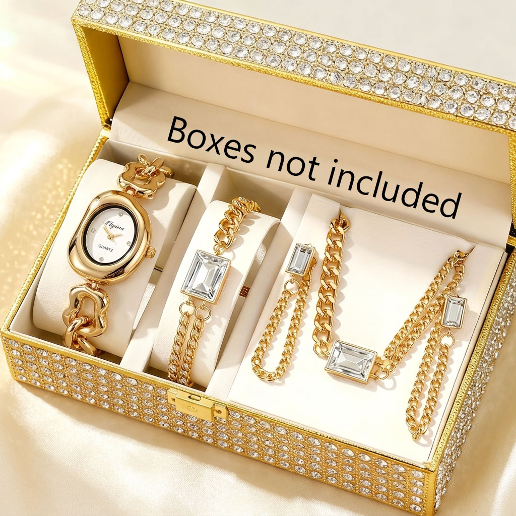 5PCS Set Perhiasan Jam Tangan  - Jewelry Watches For Ladies ulasan dan harga