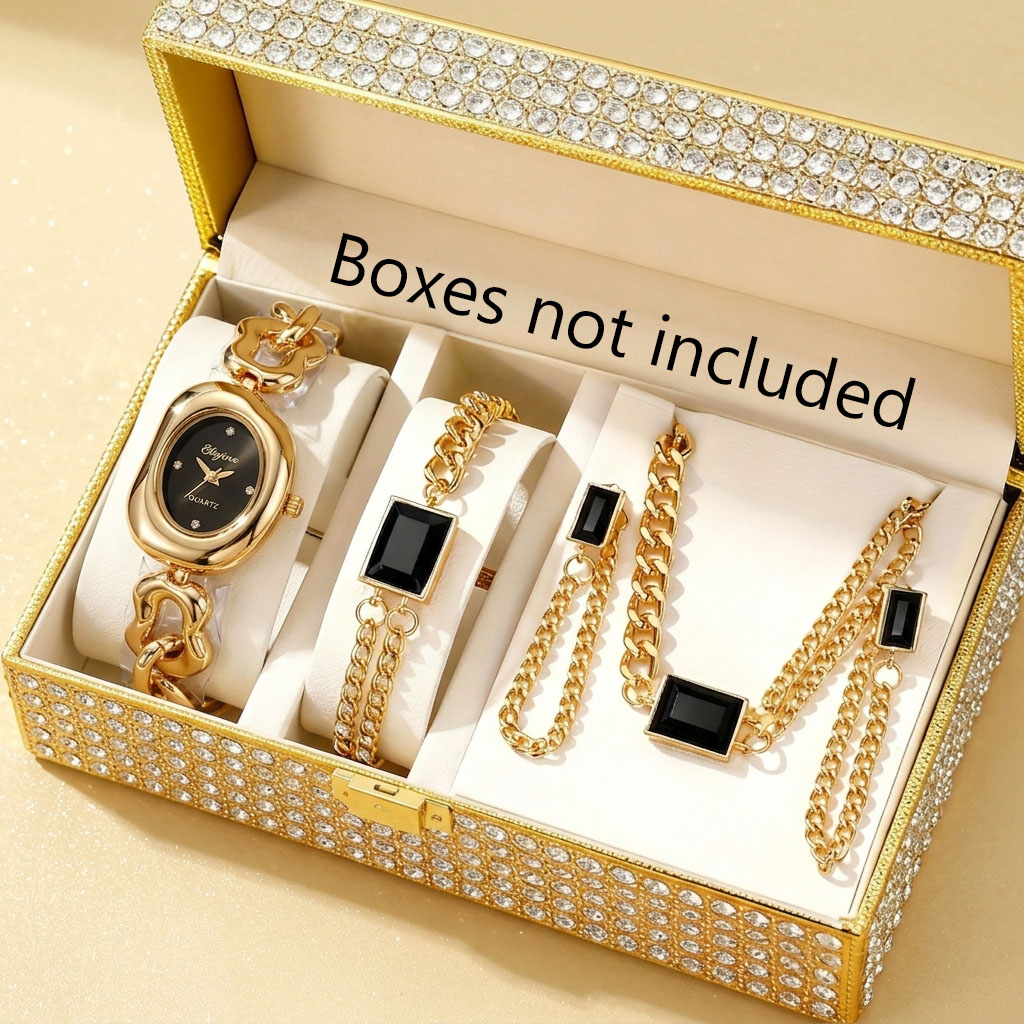 5PCS Set Perhiasan Jam Tangan  - Jewelry Watches For Ladies ulasan dan harga