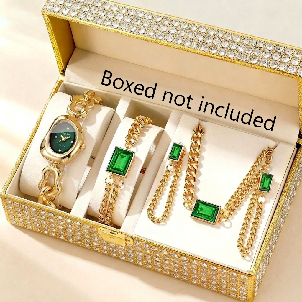5PCS Set Perhiasan Jam Tangan  - Jewelry Watches For Ladies ulasan dan harga